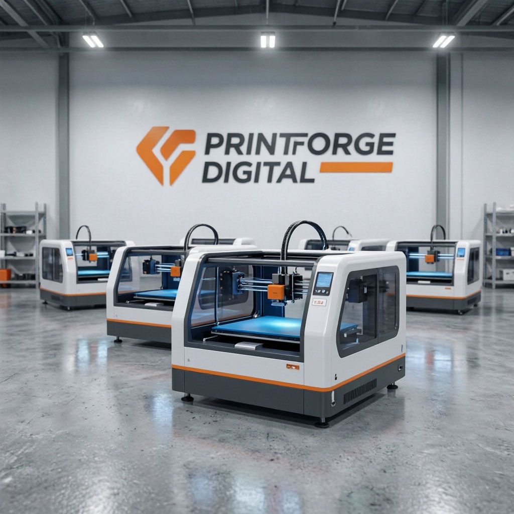 Shop floor at PrintForge Digital