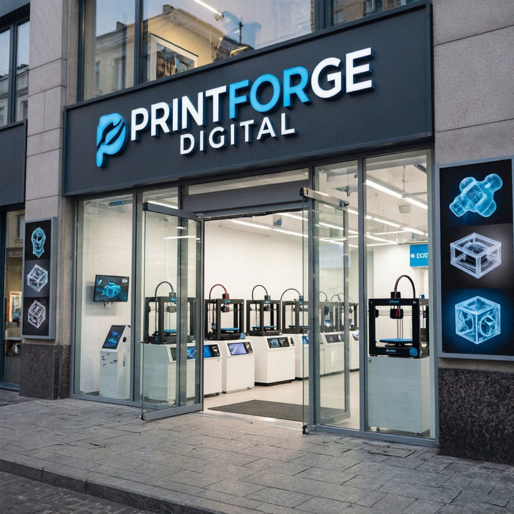 PrintForge Digital shop entrance