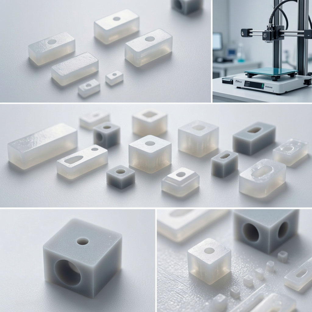 SLA resin printed parts with smooth surfaces