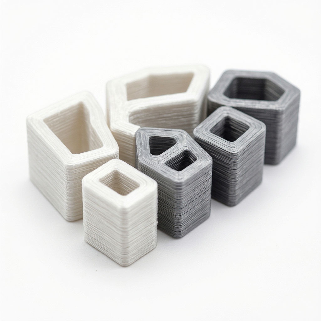 SLS printed nylon parts
